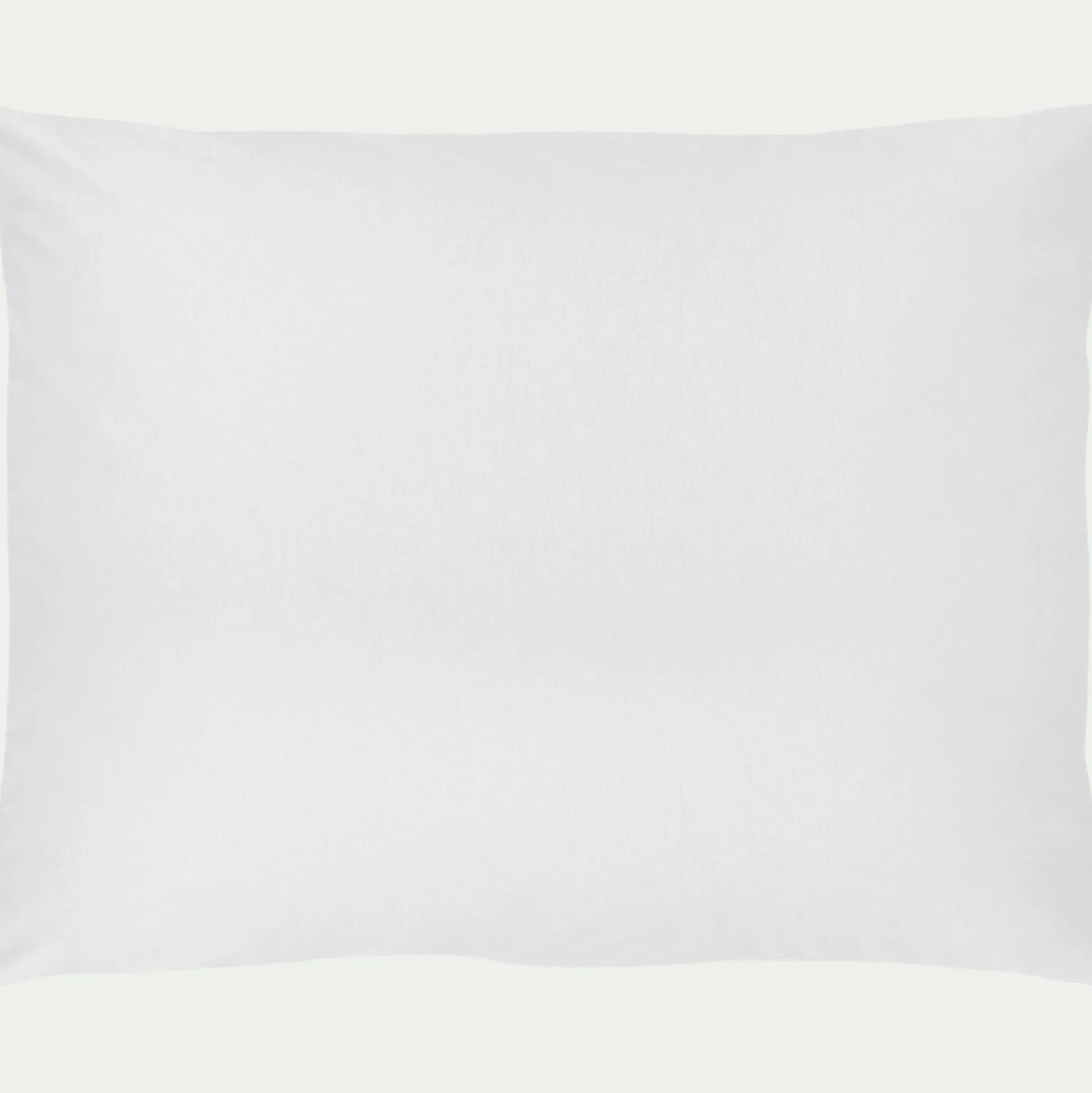 Lot de 2 taies d'oreiller en percale de coton - blanc 50x70cm