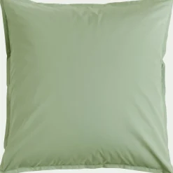 Lot de 2 taies d'oreiller en coton 65x65cm - vert pistache