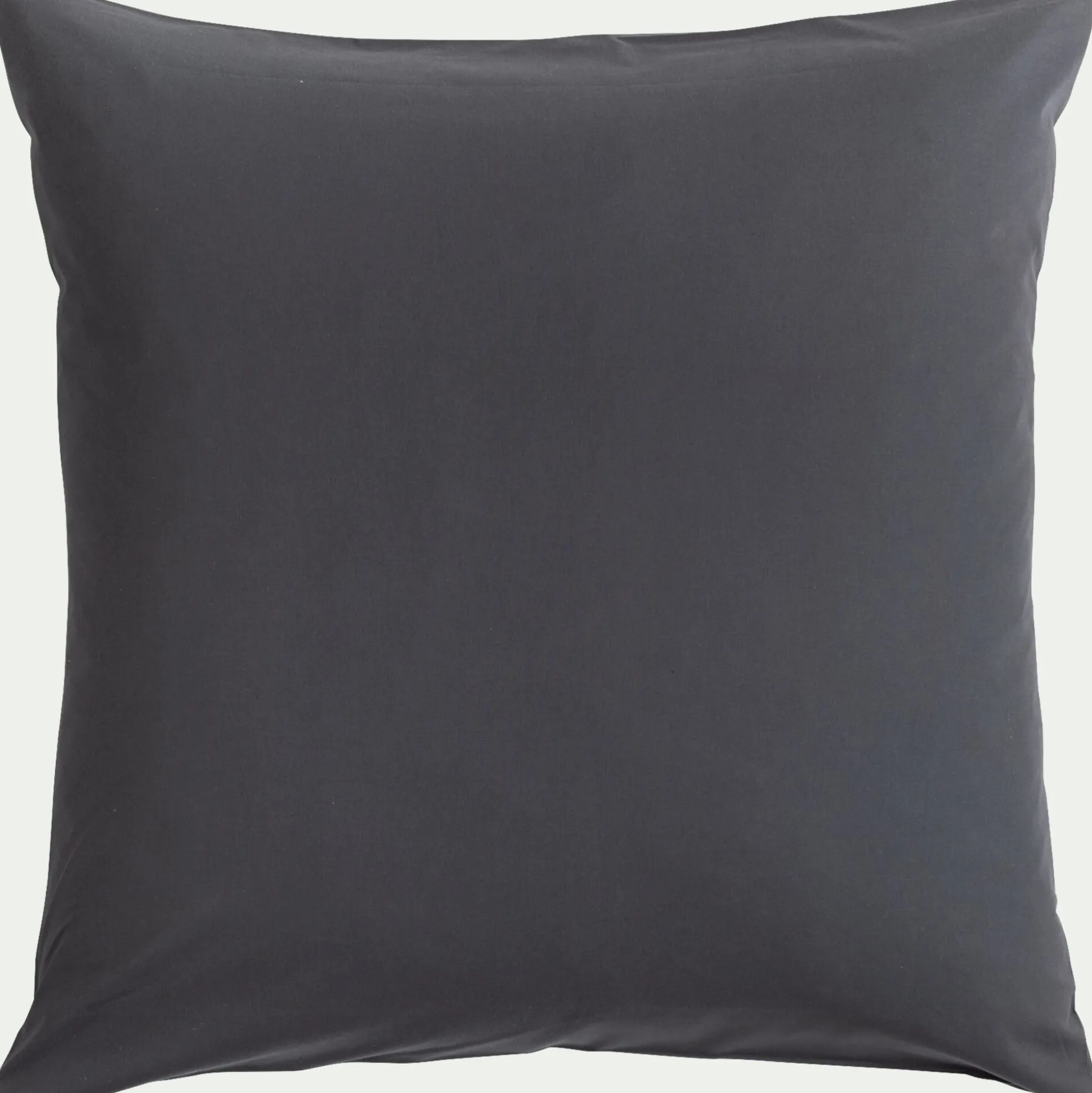 Lot de 2 taies d'oreiller en coton - gris ardoise 65x65cm