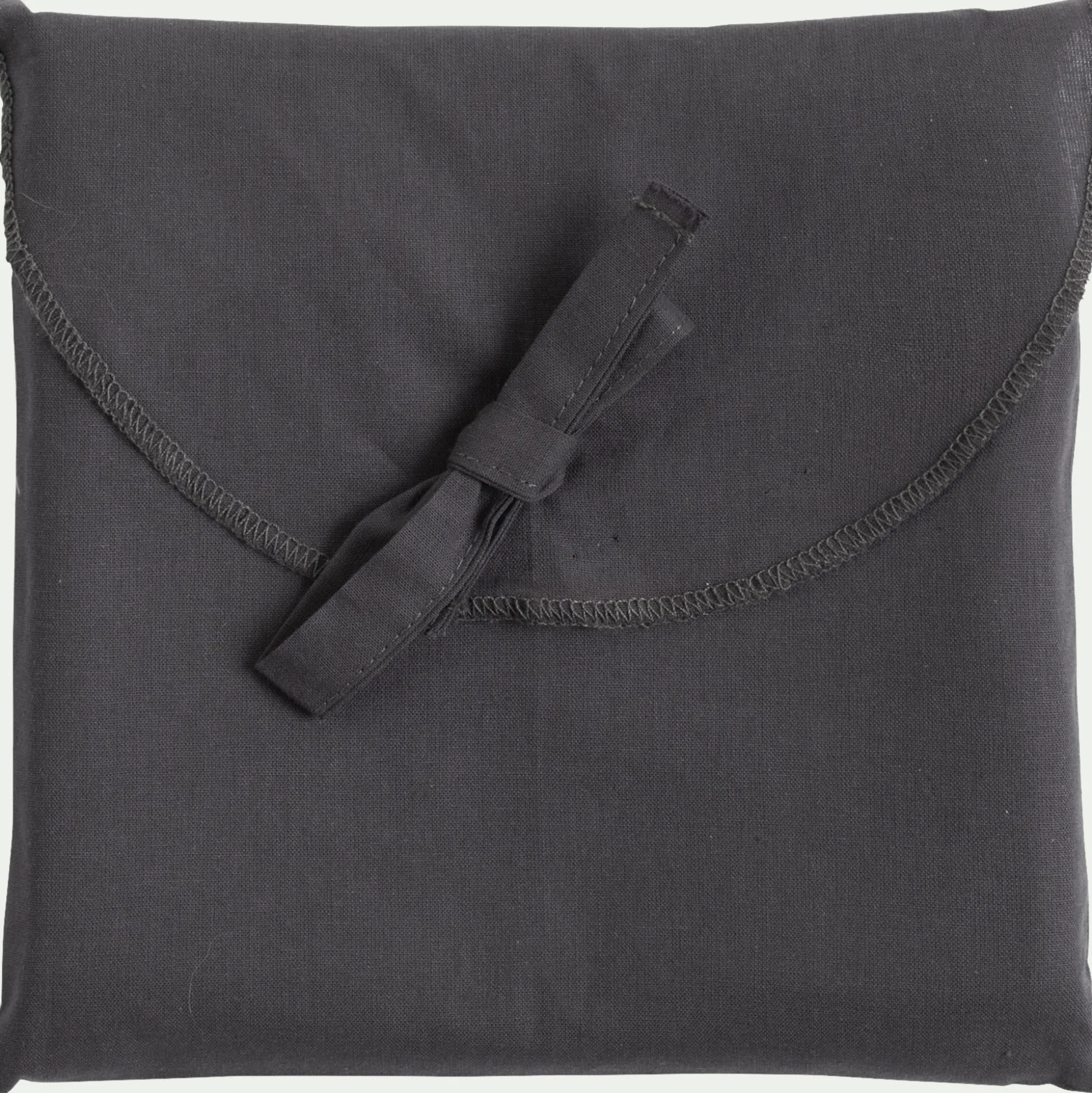 Lot de 2 taies d'oreiller en coton - gris ardoise 65x65cm