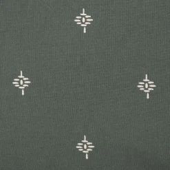 Lot de 2 taies d'oreiller en coton 65x65cm avec motif - vert