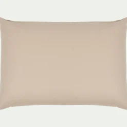 Lot de 2 taies d'oreiller en coton - beige alpilles 50x70cm