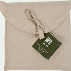 Lot de 2 taies d'oreiller en coton - beige alpilles 50x70cm