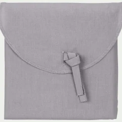 Lot de 2 taies d'oreiller en coton - gris restanque 50x70cm