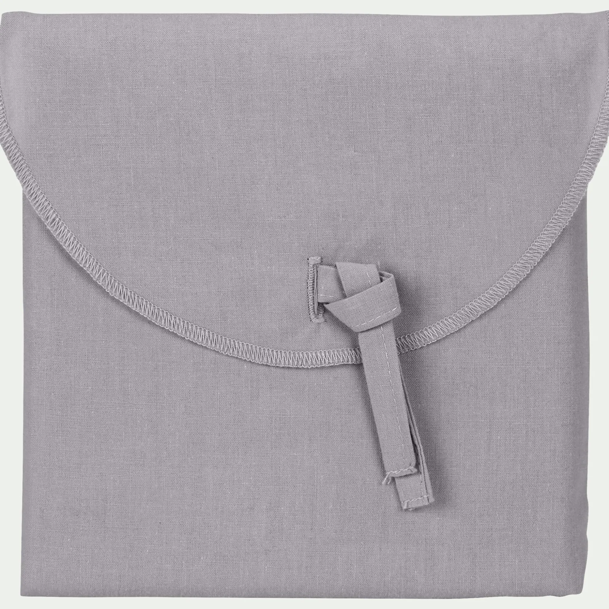 Lot de 2 taies d'oreiller en coton - gris restanque 50x70cm