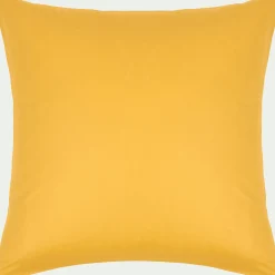 Lot de 2 taies d'oreiller en coton - jaune genet 65x65cm