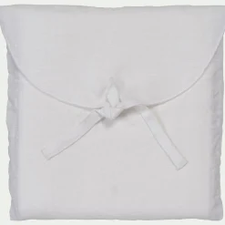 Lot de 2 taies d'oreiller en lin lavé - blanc capelan 65x65cm