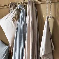 Lot de 2 taies d'oreiller en coton - bleu calaluna 50x70cm