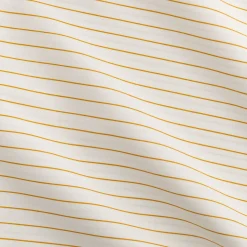 Lot de 2 taies d'oreiller rayées en coton 63x63cm - jaune argan