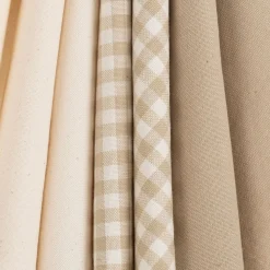 Lot de 3 torchons dépareillés en coton 50x70cm - beige