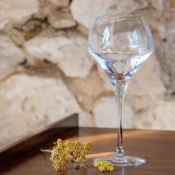 Lot de 6 verres à pied en cristallin 37cl - transparent