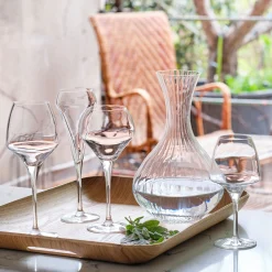 Lots de 6 verres à pied en cristallin 32cl - transparent