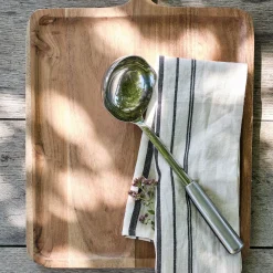 Louche en inox - gris métallisé