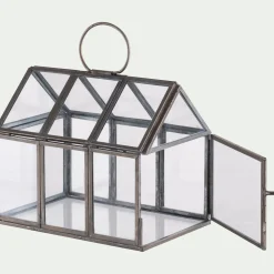Maisonnette en Verre 15,5X10,5XH13CM - transparent