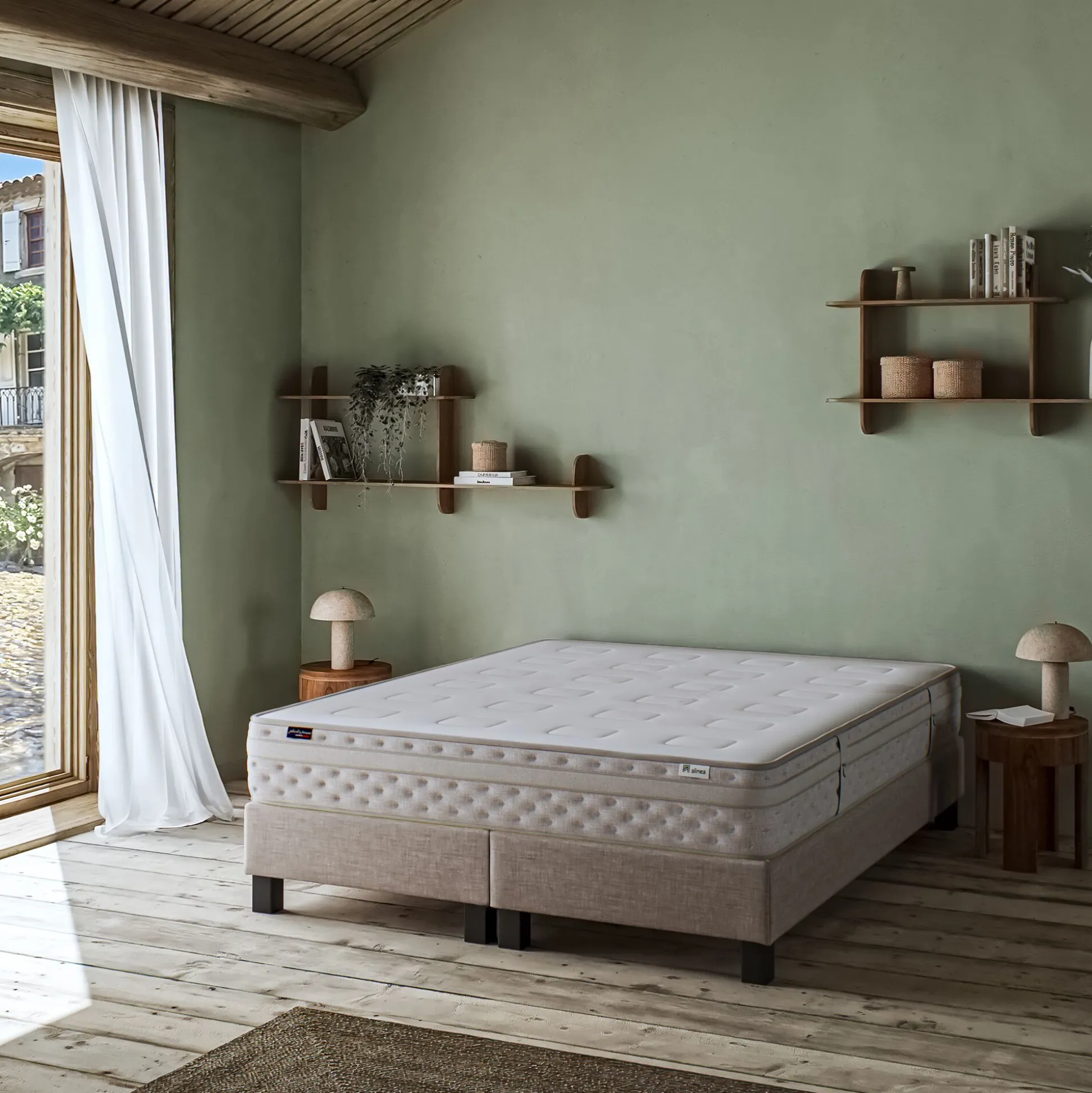 Matelas alinea à ressorts ensachés accueil équilibré 140x200cm