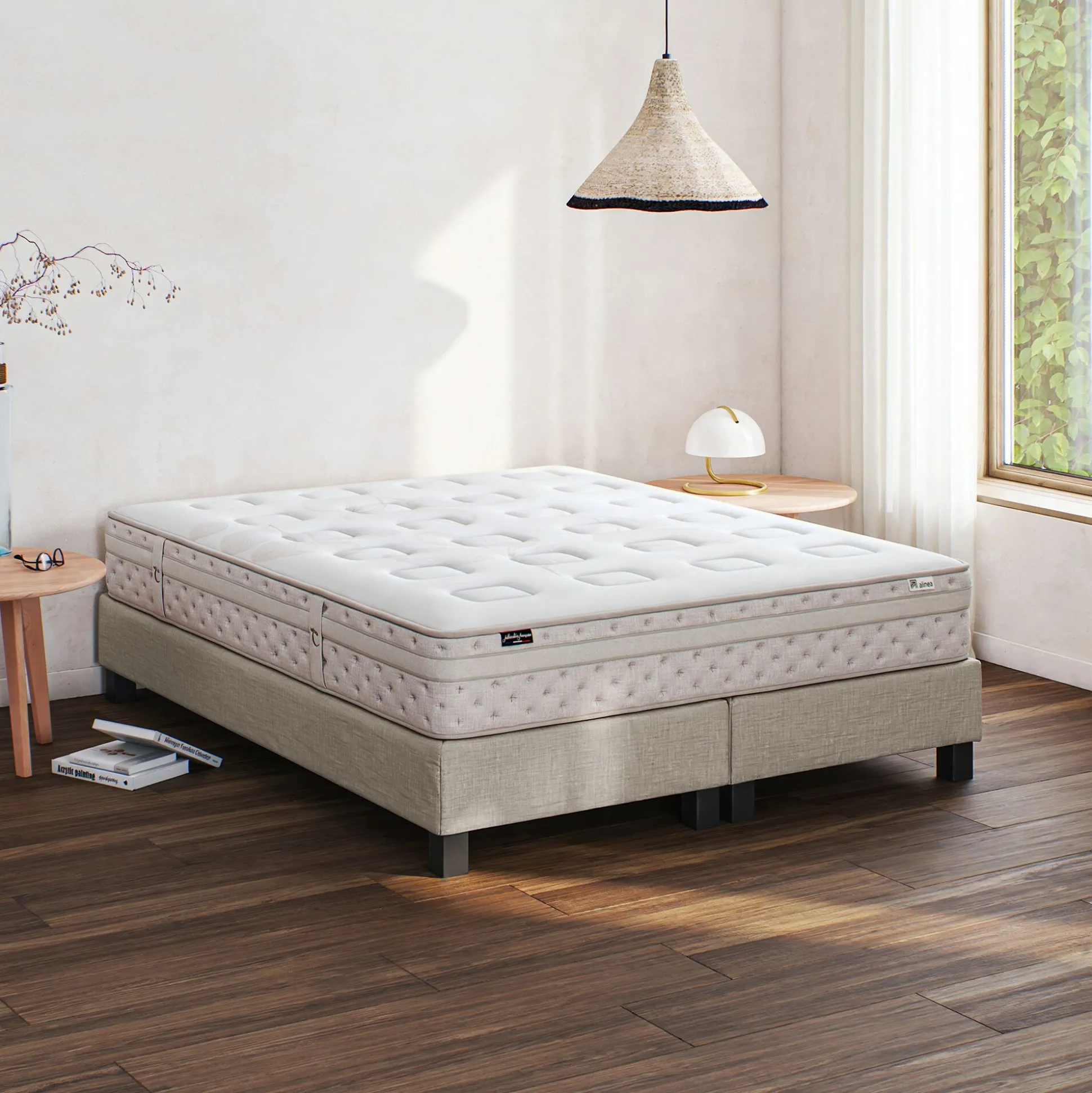 Matelas alinea à ressorts ensachés accueil équilibré 140x200cm