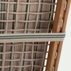 Matelas de bain pliant à motif rayures 190x55cm - beige