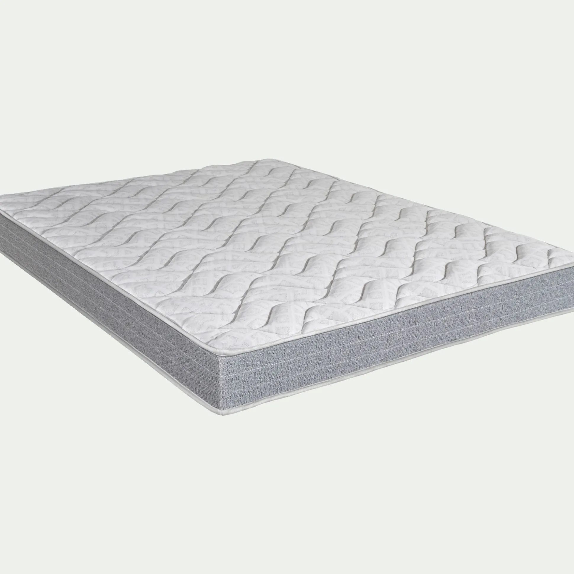 Matelas en mousse haute densité alinea accueil équilibré 140x190cm - blanc