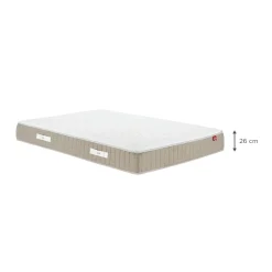 Matelas Epeda mémoire de forme à ressorts accueil équilibré 140x190cm