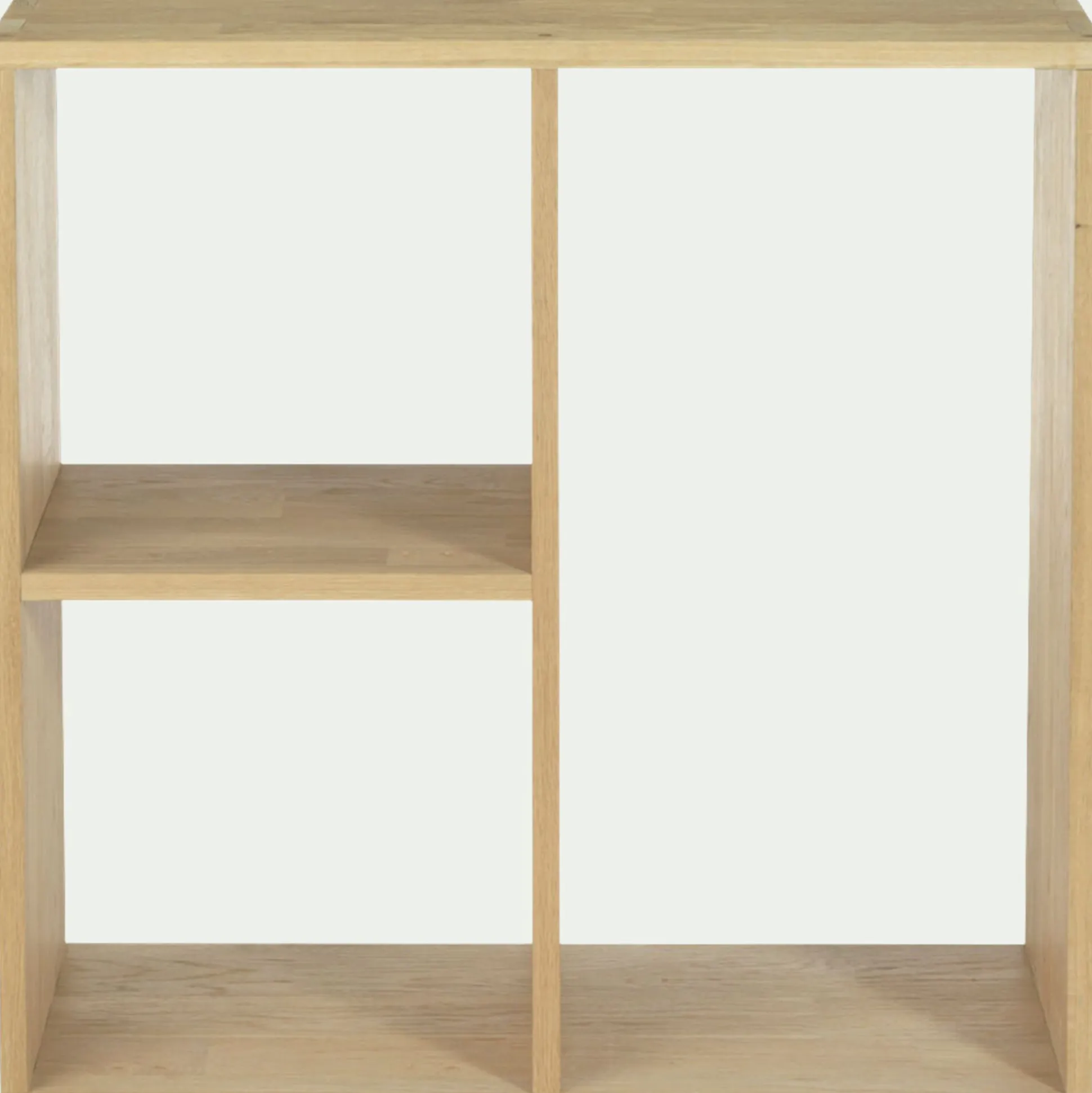 Meuble bas à 3 cases en chêne - bois clair