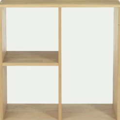 Meuble bas à 3 cases en chêne - bois clair