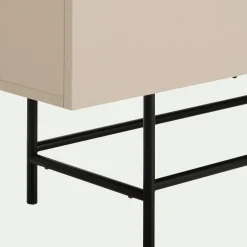 Meuble TV en bois 4 portes - beige