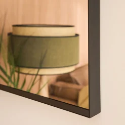 Miroir arche en aluminium l61xH91cm - noir