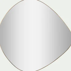 Miroir organique en métal 58,5x60cm - doré
