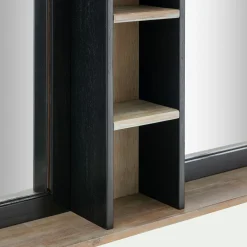 Miroir rectangulaire de salle de bain en acacia massif - L120cm