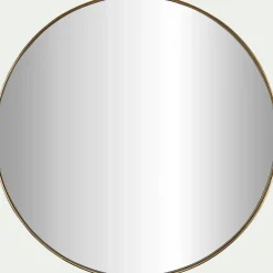Miroir rond en panneaux de fibres D50,5cm - doré