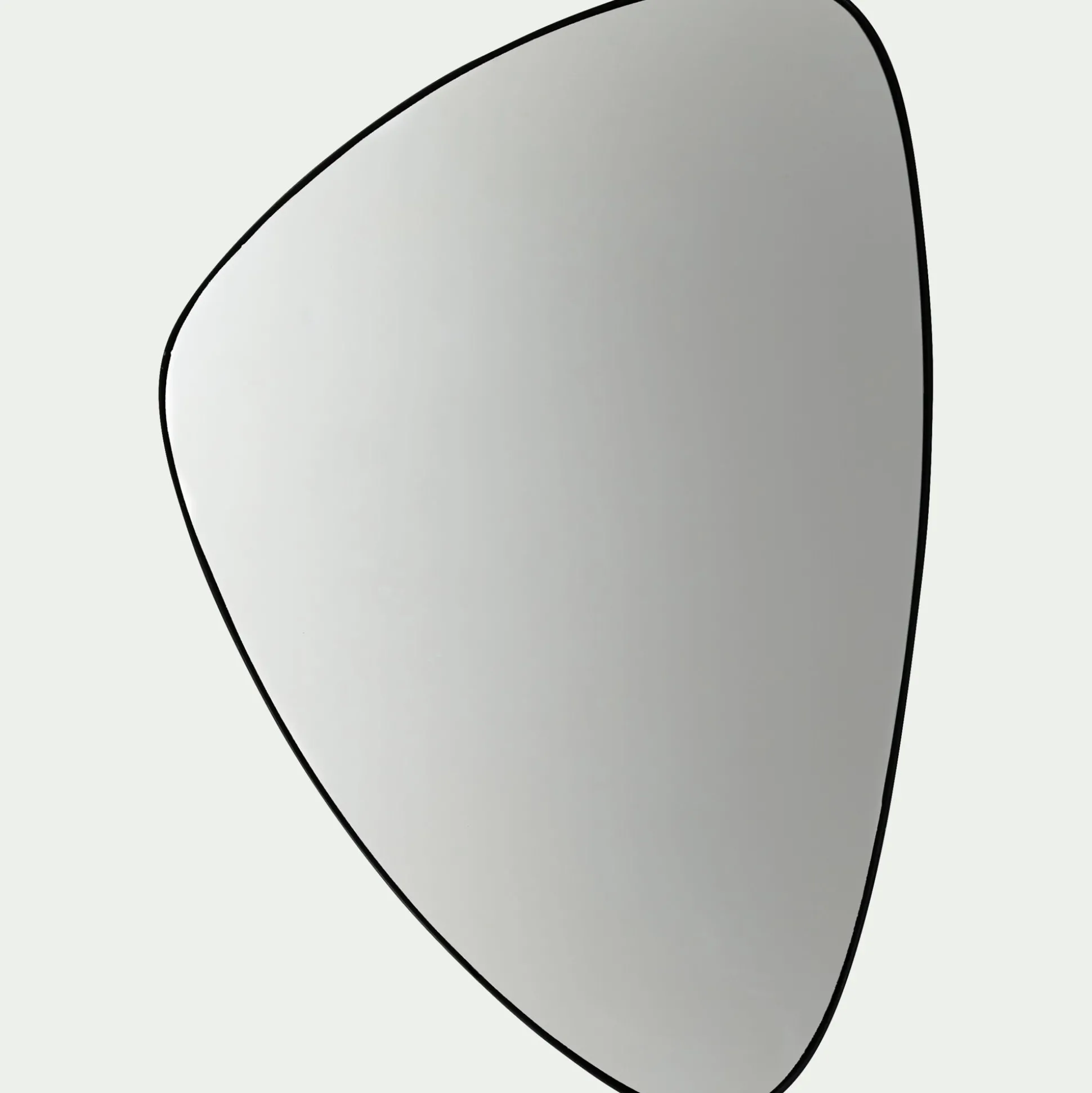 Miroir triangulaire - noir 42x62,5cm