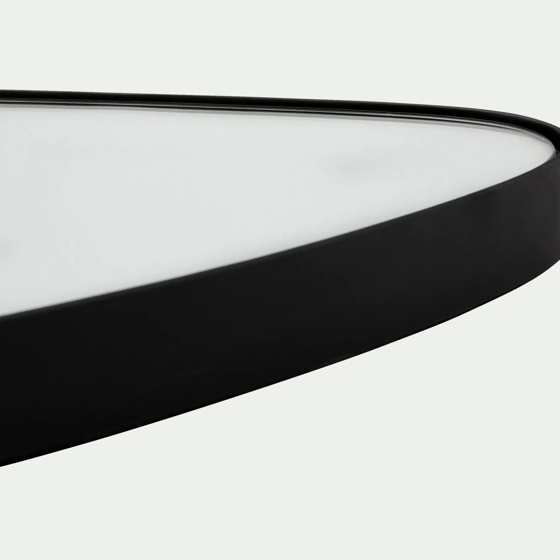 Miroir triangulaire - noir 42x62,5cm