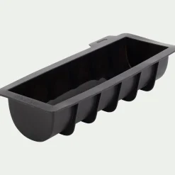 Moule à bûche lisse en silicone - noir