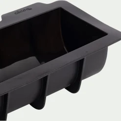 Moule à bûche lisse en silicone - noir