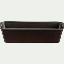 Moule à cake embouti en acier L26cm - marron
