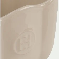 Moule à cake en céramique L28,50cm - blanc écru