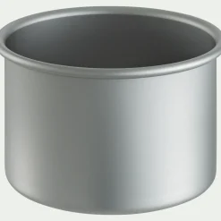 Moule à gâteau rond en aluminium D15xH10,2cm - argenté