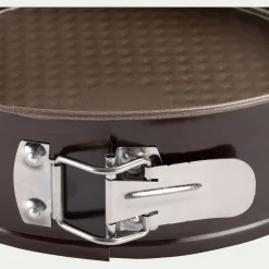 Moule à manqué rond démontable en acier D24cm - marron