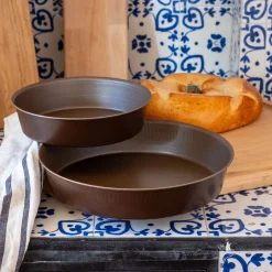 Moule à manqué rond en acier D20cm - marron