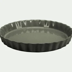 Moule à tarte en céramique D31cm - vert cèdre