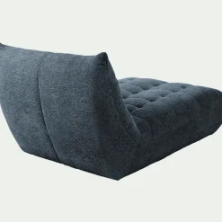 Méridienne en tissu chenille - bleu marine