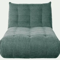 Méridienne en tissu chenille - bleu calaluna