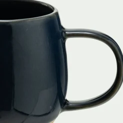 Mug avec anse en grès 47cl - bleu
