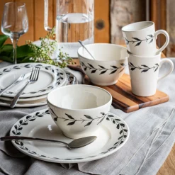 Mug en faïence D9,5cm - blanc