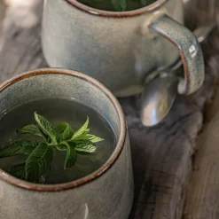 Mug en grès réactif 50cl - gris borie