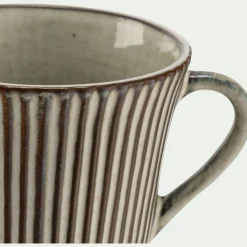 Mug en grès réactif 50cl - marron écorce