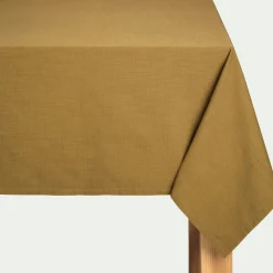 Nappe en coton 150x250cm - vert mousse