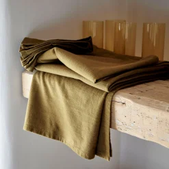 Nappe en coton 150x250cm - vert mousse