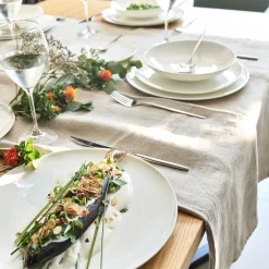 Nappe en lin lavé 150x250cm - naturel