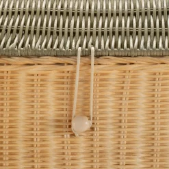 Panier à linge maison en rotin H55cm - naturel